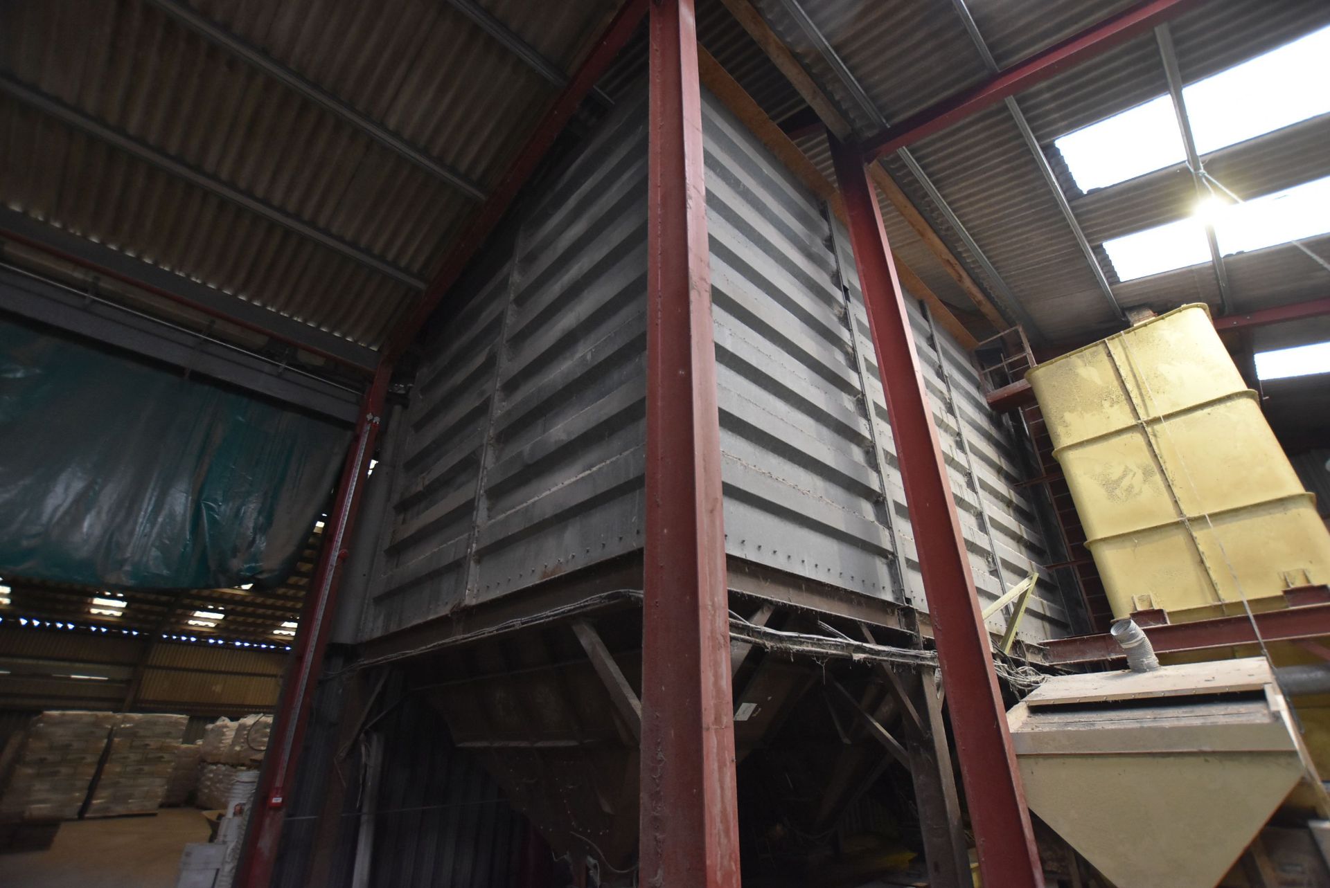 18 (Crittal type) x 18 TONNE CELL (wheat capacity) (three bins x 6 compartment) PROFILED