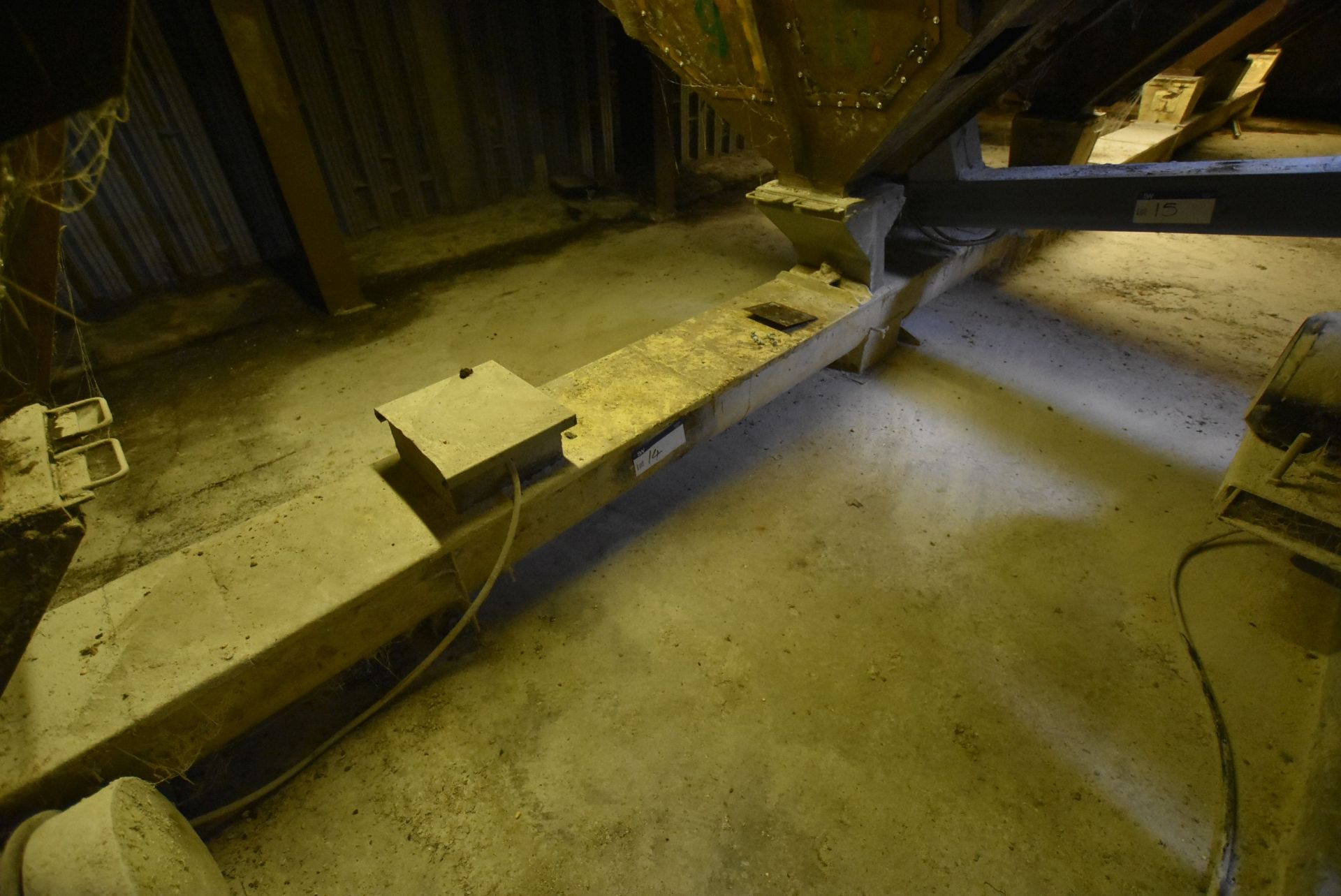 300mm dia. Screw Conveyor, approx. 13.8m long, wit