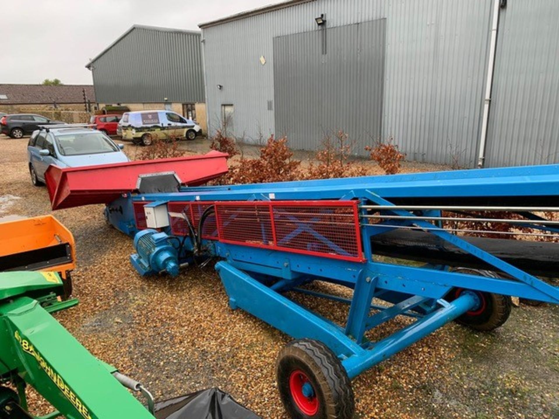 David Harrison Model E Inclined Mobile Chevron Belt Conveyor, 16m long on belt, belt width 800mm - Image 4 of 4