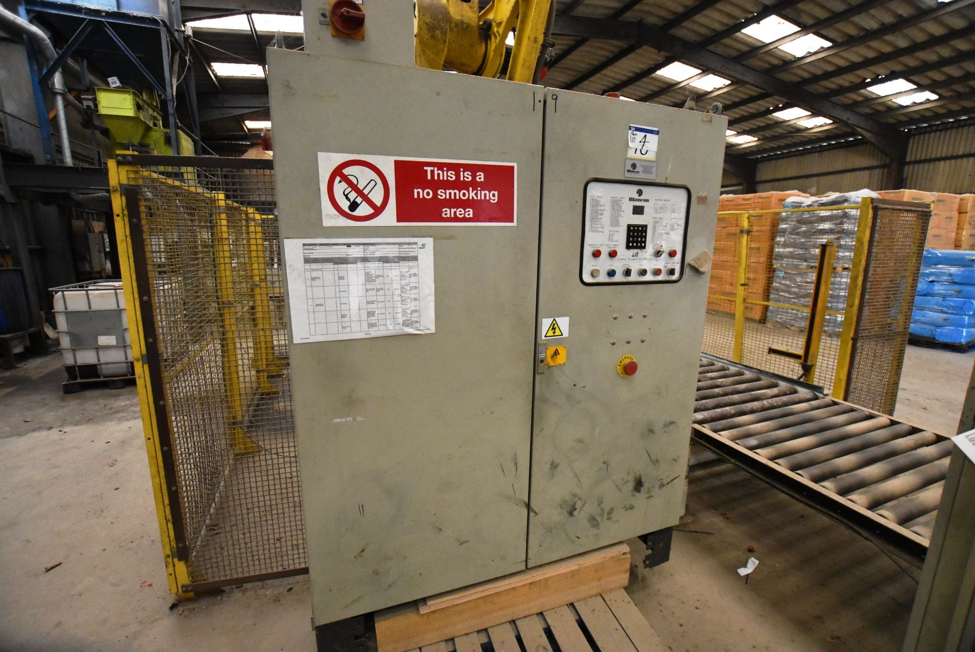 Lawson Mardon MANCON 2000 RING PALLET WRAPPER (not installed), with control panel, frame approx. 3. - Image 5 of 7