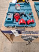 Makita 6281D Cordless Drill, with three batteries,