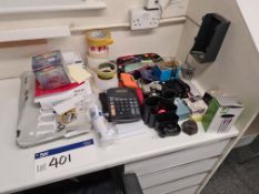 Assorted Office Requisites, as set out on desk