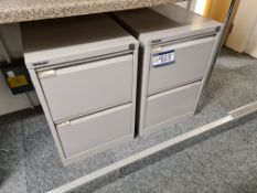 Two Bisley Two Drawer Steel Filing Cabinets