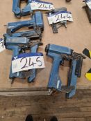 Three BEA TYp155 Pneumatic Staple Guns