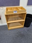 Shelf Unit & Light Oak Veneered Organising Tray