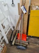 Ten Brushes & Shovel, as set out against wall