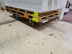 Steel Framed Platform Trolley, approx. 2.5m x 1.1m