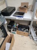 Assorted IT Equipment, as set out on one shelf and
