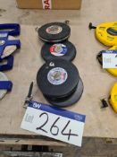 Four 30m Measuring Tapes