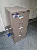 Romeo Vickers Three Drawer Steel Filing Cabinet