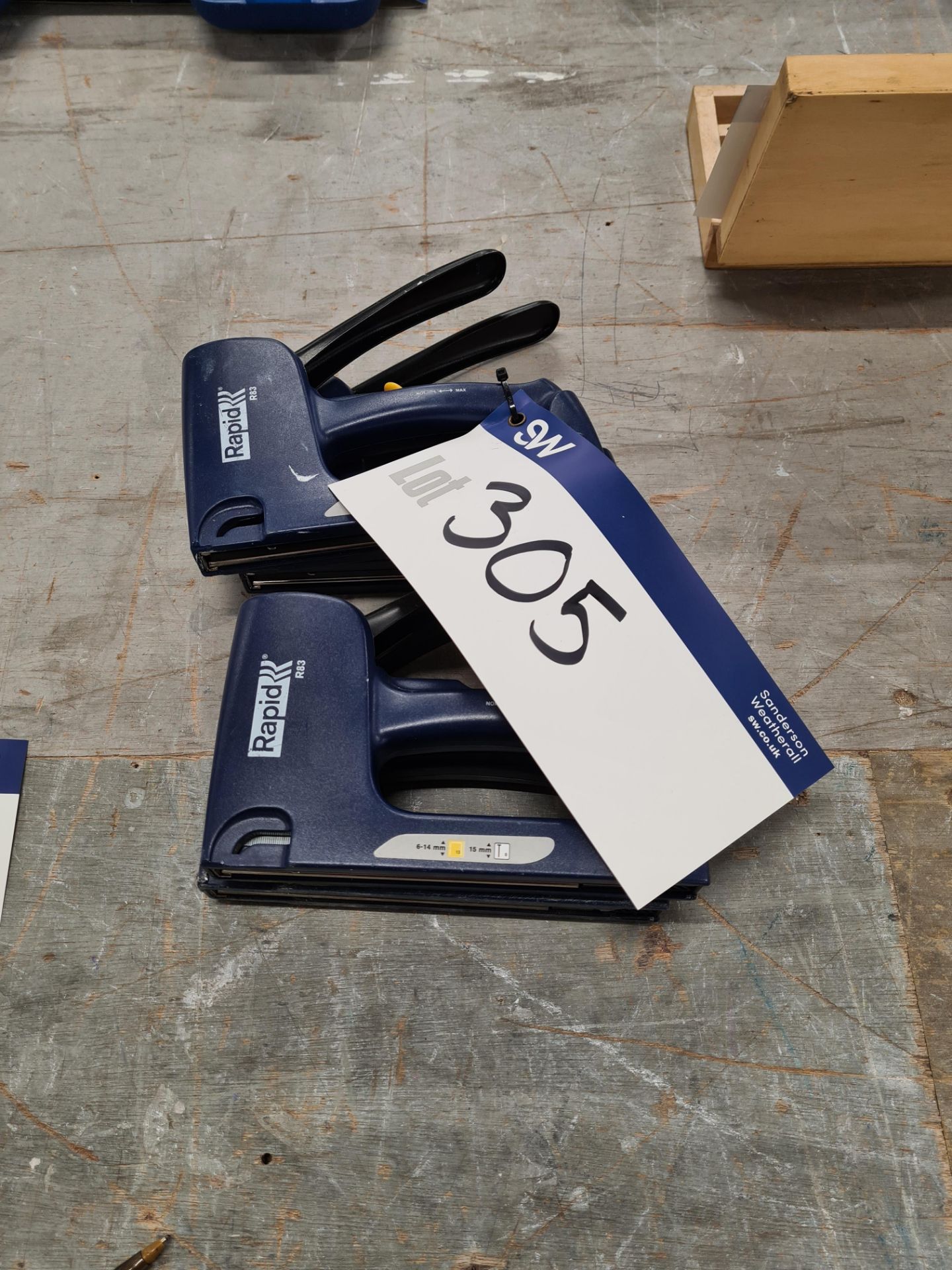 Four Rapid R83 Staple Guns