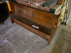 Wooden Church Pew, approx. 1.8m wide