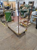 Four Wheel Stock Trolley, approx. 1.25m x 650mm