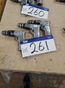 Three Sealey Pneumatic Drills