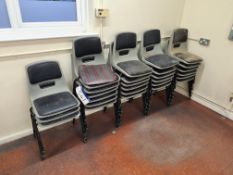 Approx. 30 Stackable Steel Framed Chairs