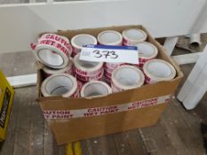 Quantity of ‘Caution – Wet Paint’ Rolls, as set ou