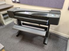 HP DesignJet 800 C7780B Wide Format Printer, seria