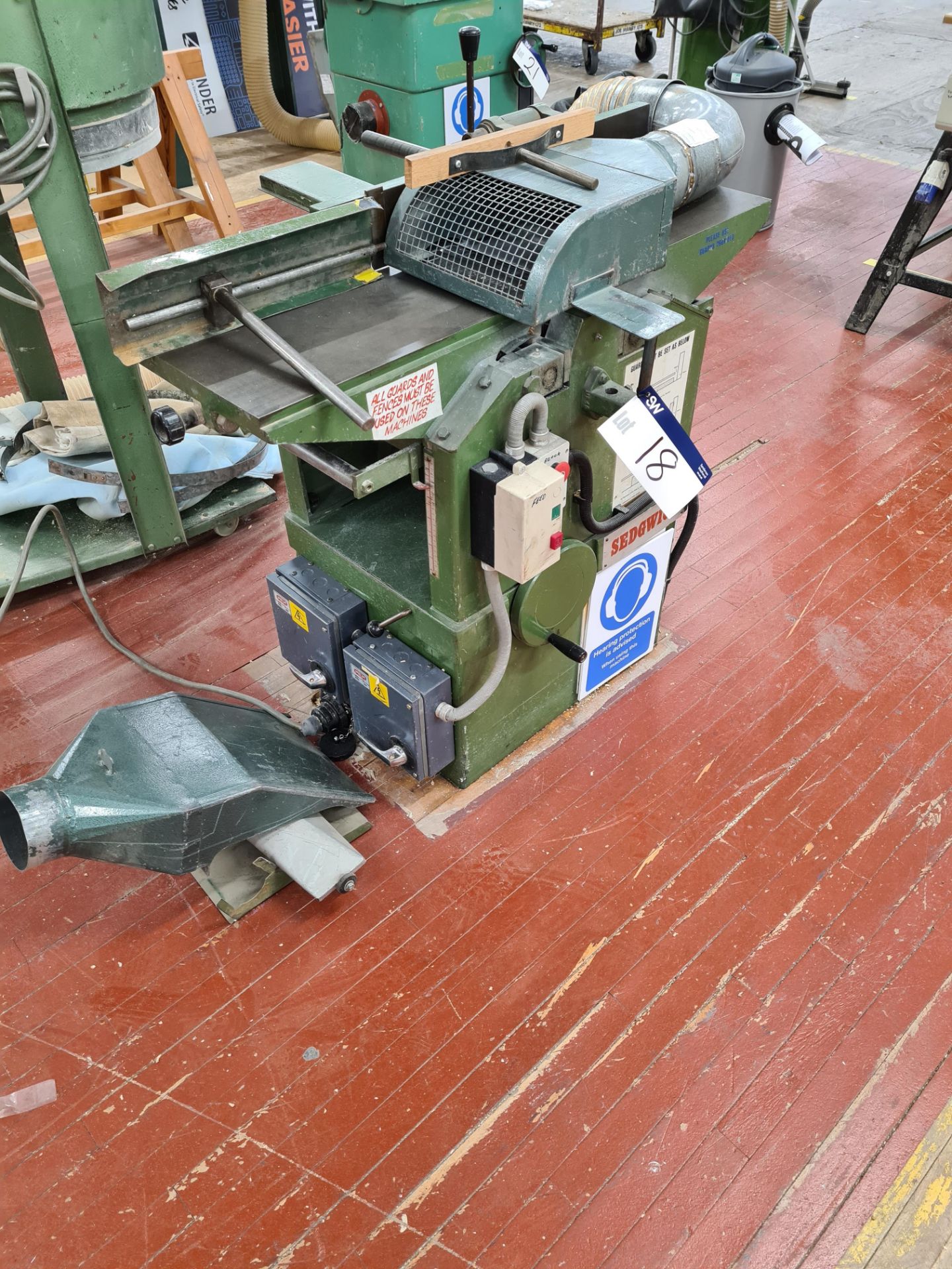 Sedgwick PLANER THICKNESSER, approx. 250mm wide, w