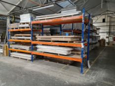 Six Bay Three Tier Boltless Pallet Racking, approx