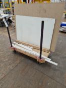 Four Wheel Stock Trolley, approx. 1.25m x 650mm