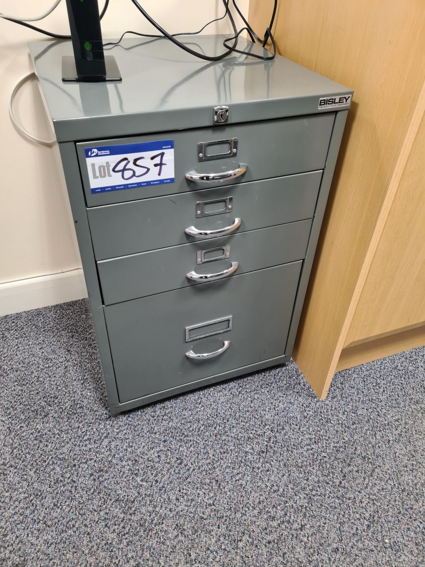 Bisley Four Drawer Storage Cabinet