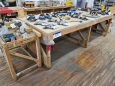 Timber Framed Workshop Bench, approx. 3.1m x 1.6m,