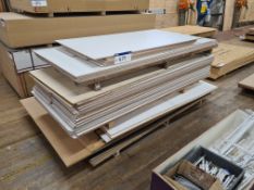 Quantity of Assorted White Faced Melamine Chipboar