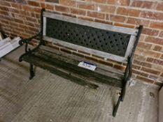 Cast Iron Framed Bench