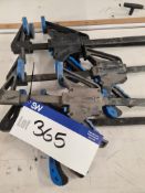 Five Silverline Fast Clamps