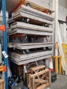 Two Bay Five Tier Steel Cantilever Framed Rack, ap