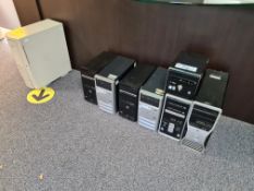 Seven Assorted Personal Computers, by Dell, HP and