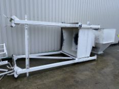 Two Fabricated Steel Hoppers, with fabricated stan