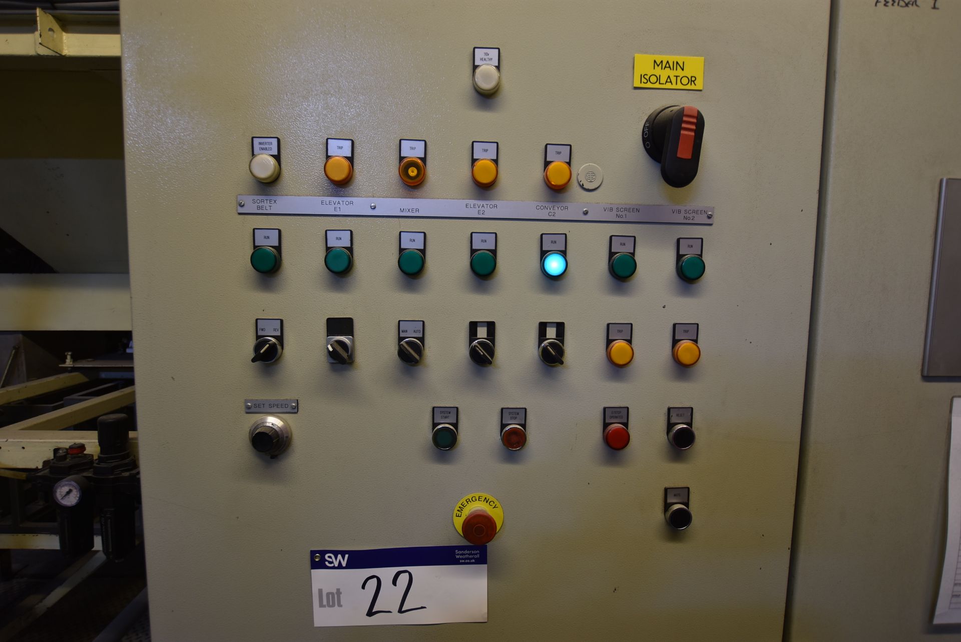 Double Door Control Panel (please note - this lot - Image 2 of 6