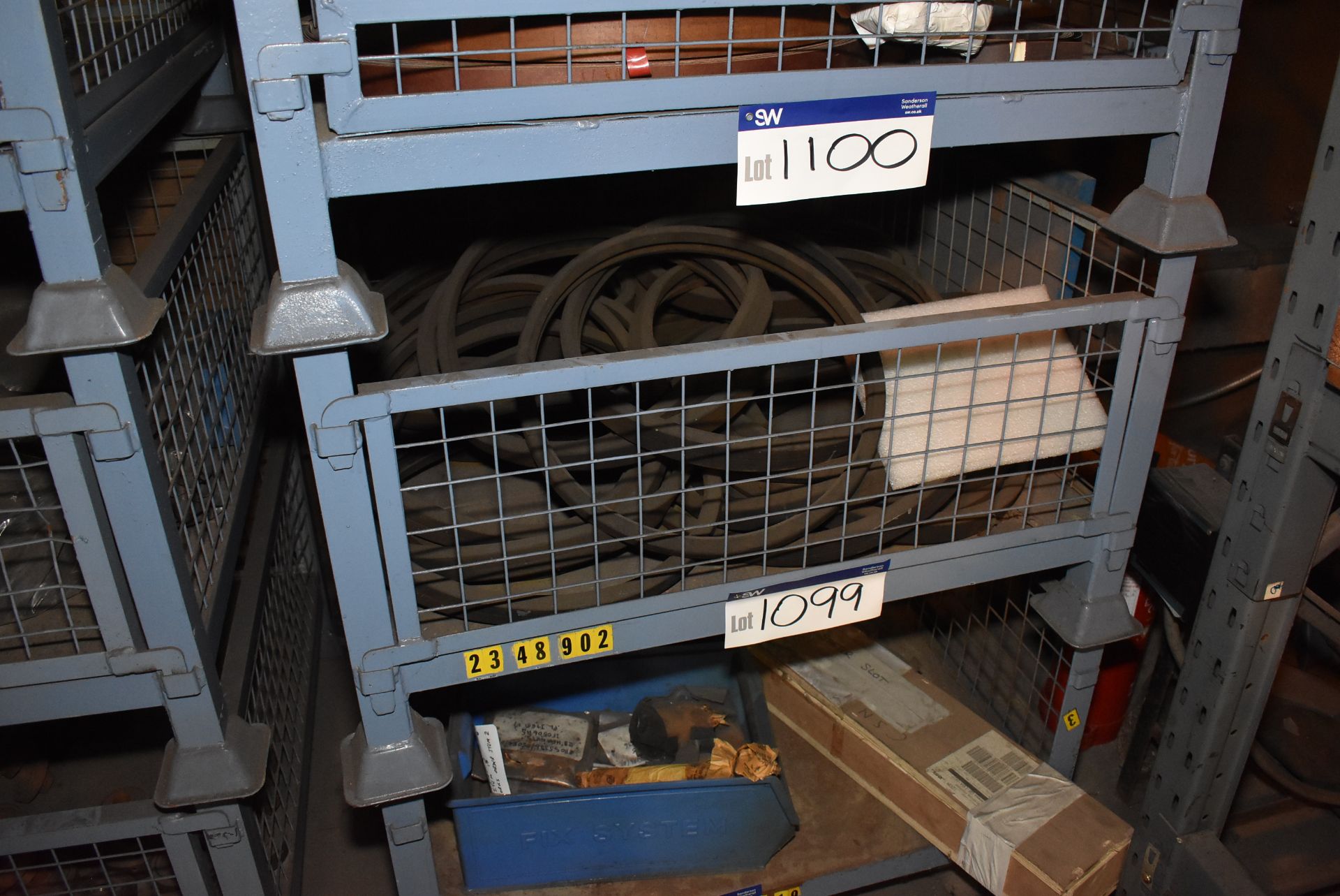 Box Pallet, with contents including rubber gasket (please note this lot is part of combination lot