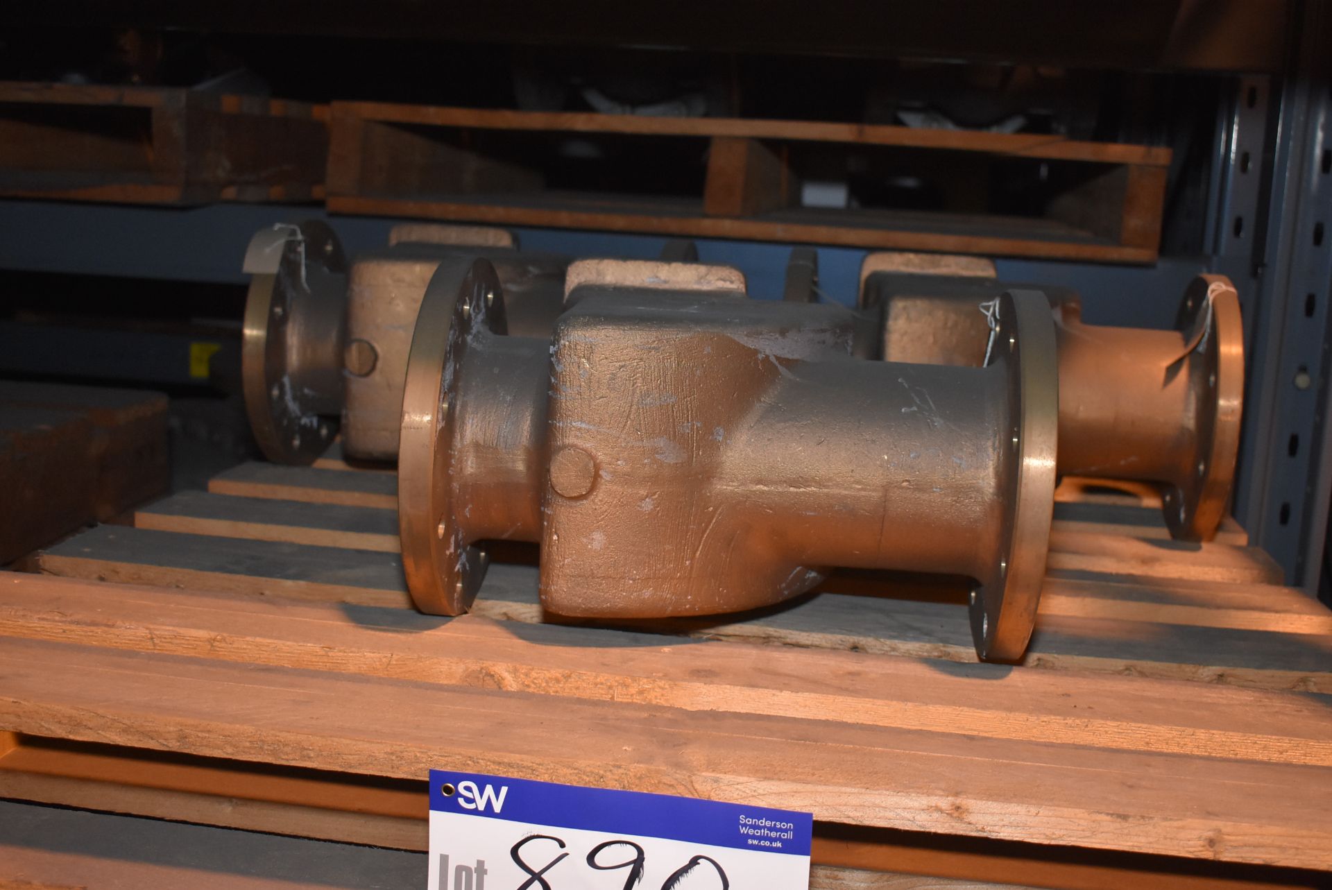 Three 5in. Bronze Check Valves (59-19-008) MS-MP082 (please note this lot is part of combination lot