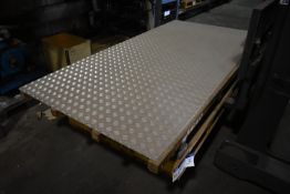 Three Sheets of Aluminium Chequer Plate (18-60-827) FP032 (please note this lot is part of