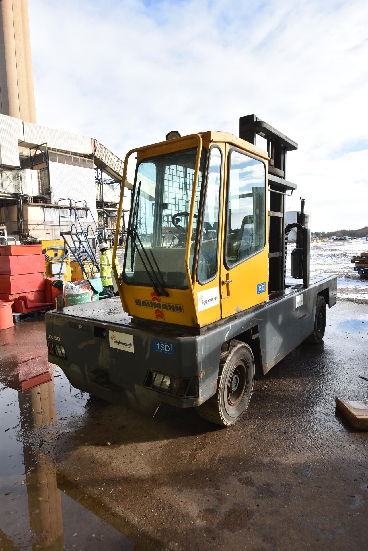 Baumann GX50 12 45 5000kg cap. SIDE LOAD FORK LIFT TRUCK, serial no. 5463, year of manufacture 2001,