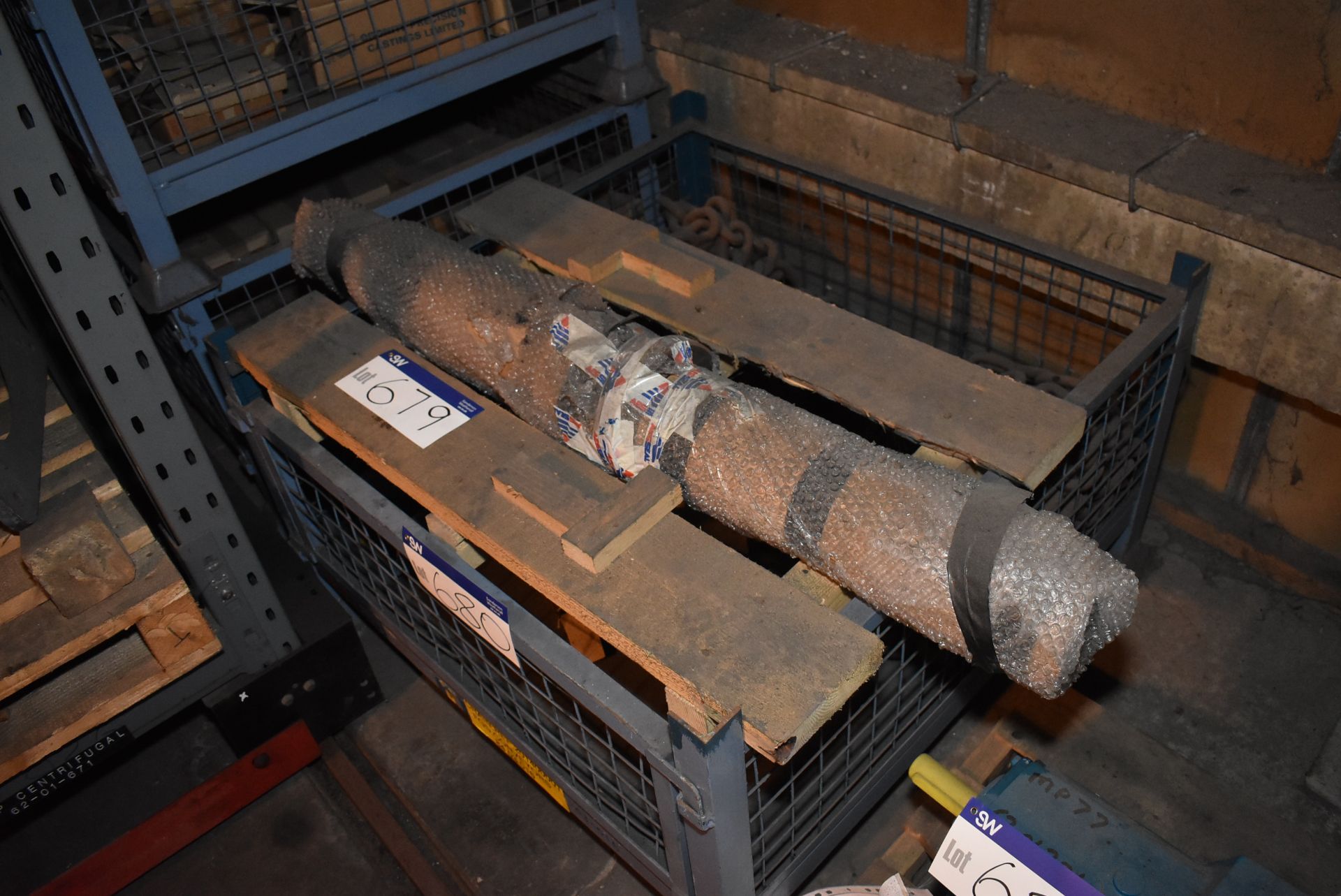 Steel Shaft, as set out on stillage (please note this lot is part of combination lot 1507)Please
