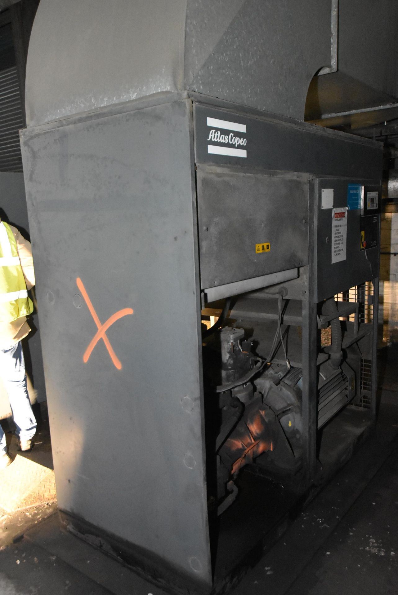 Atlas Copco GA75 Package Air Compressor (understood to require attention)Please read the following