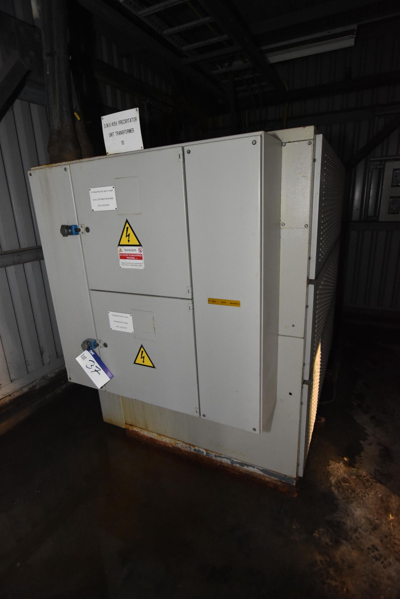 3.3kV/ 415V Precipitator Unit Transformer (1D)Please read the following important notes:-Removal