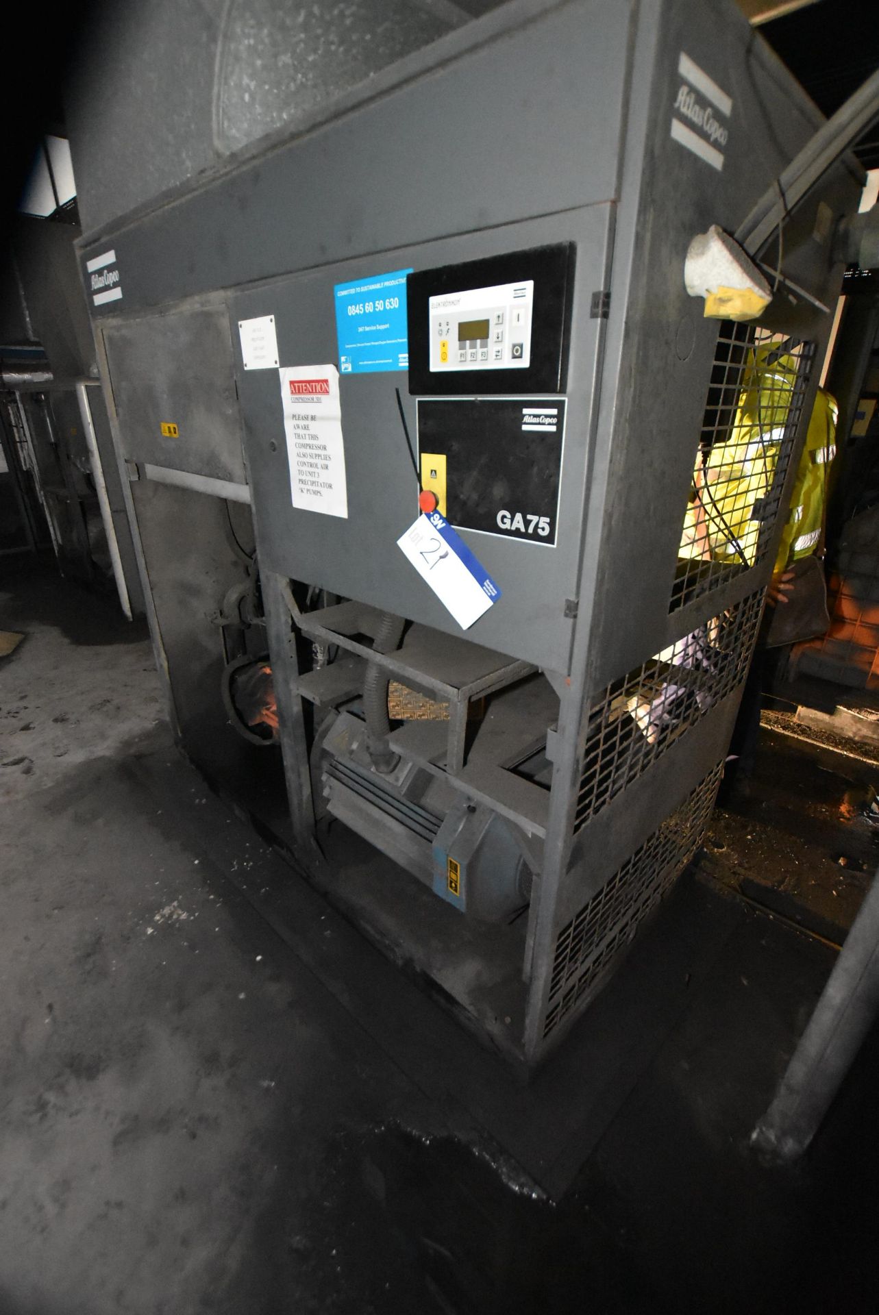 Atlas Copco GA75 Package Air Compressor (understood to require attention)Please read the following - Image 2 of 4