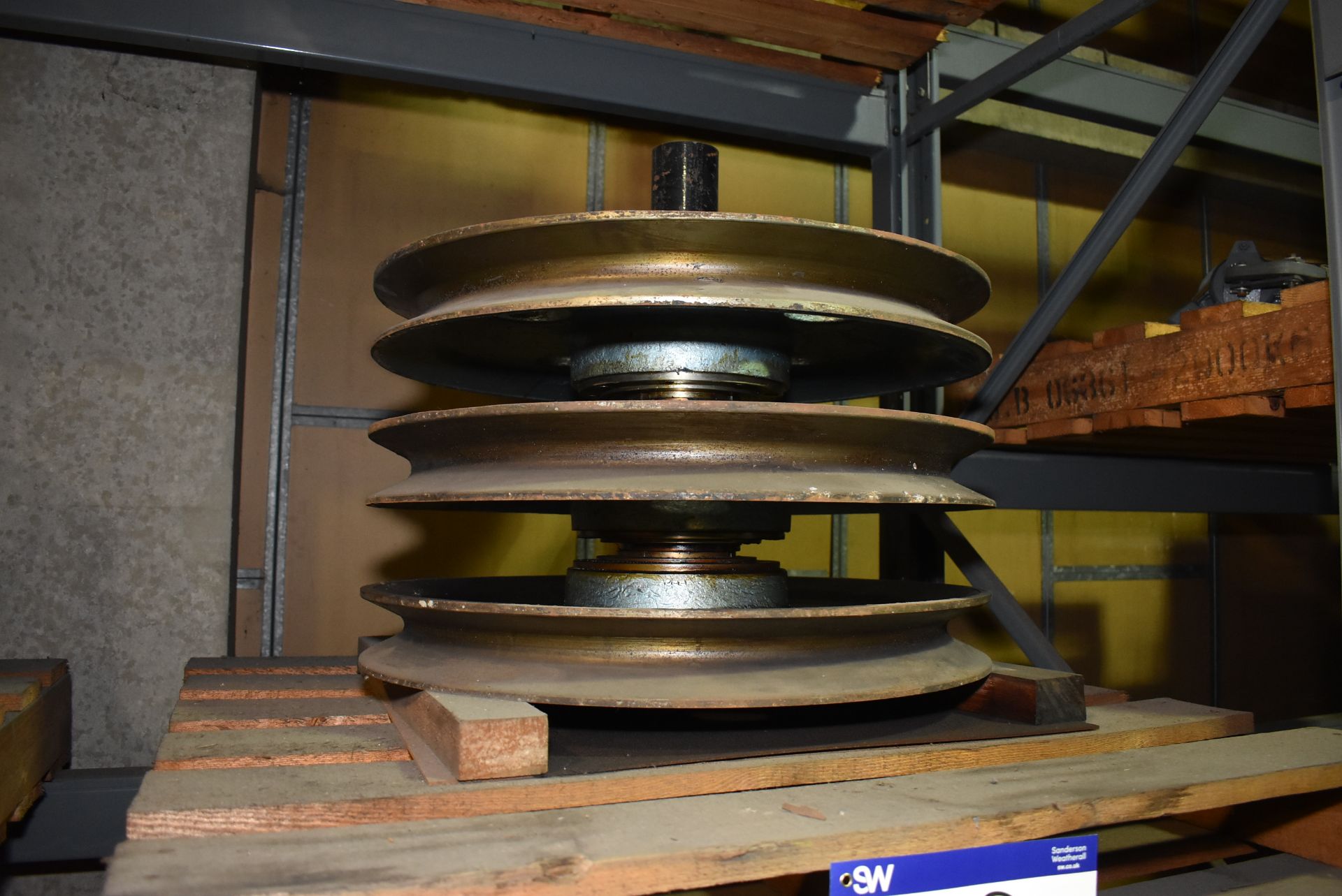 Four Pulley Wheel Assemblies, MS-MP003 (please note this lot is part of combination lot 1507)