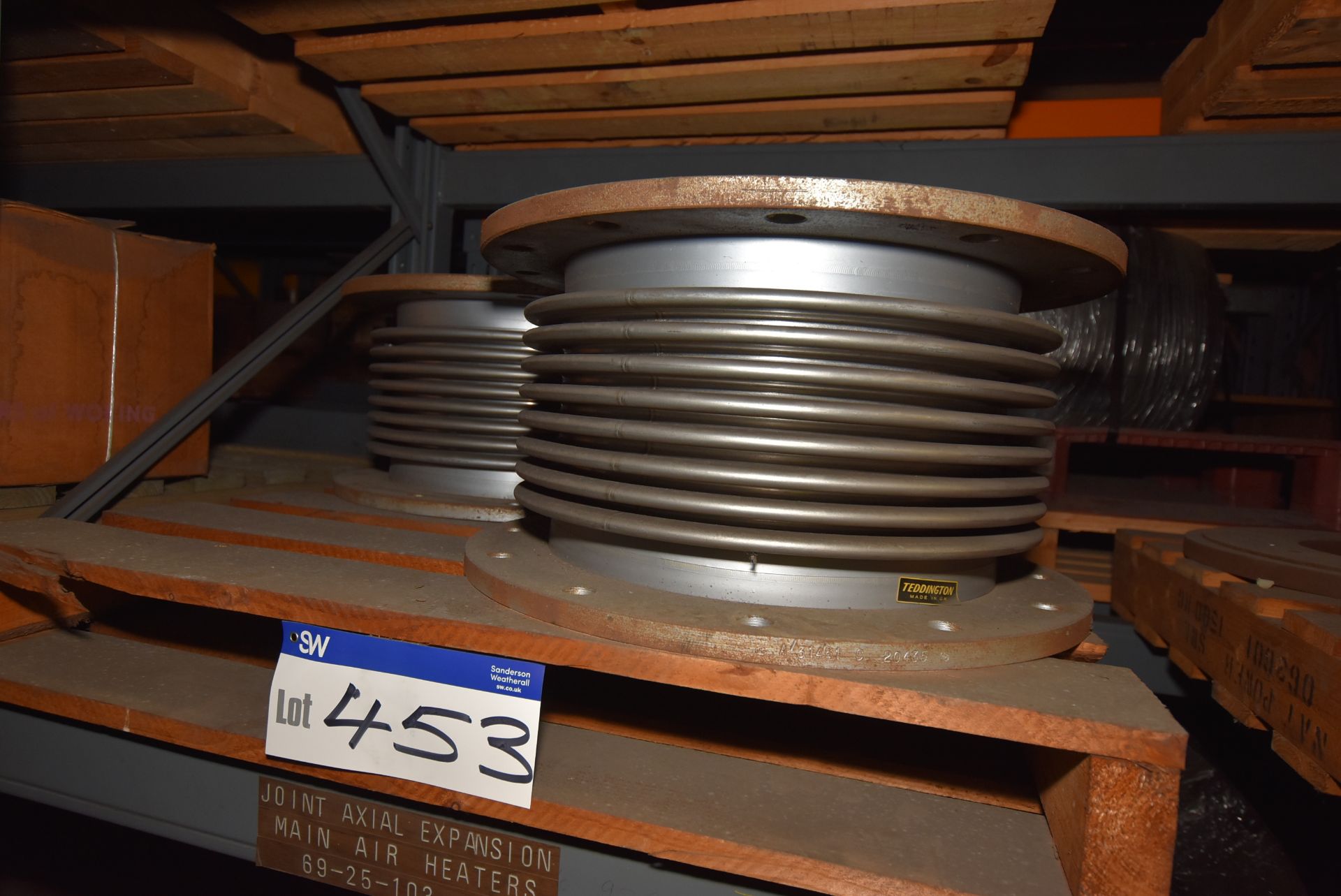 Two Teddington Joint Axial Expansion Units, main air heaters (69-25-103/ Bay 40) (please note this