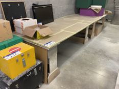 Four MDF Trestles & MDF Worktop