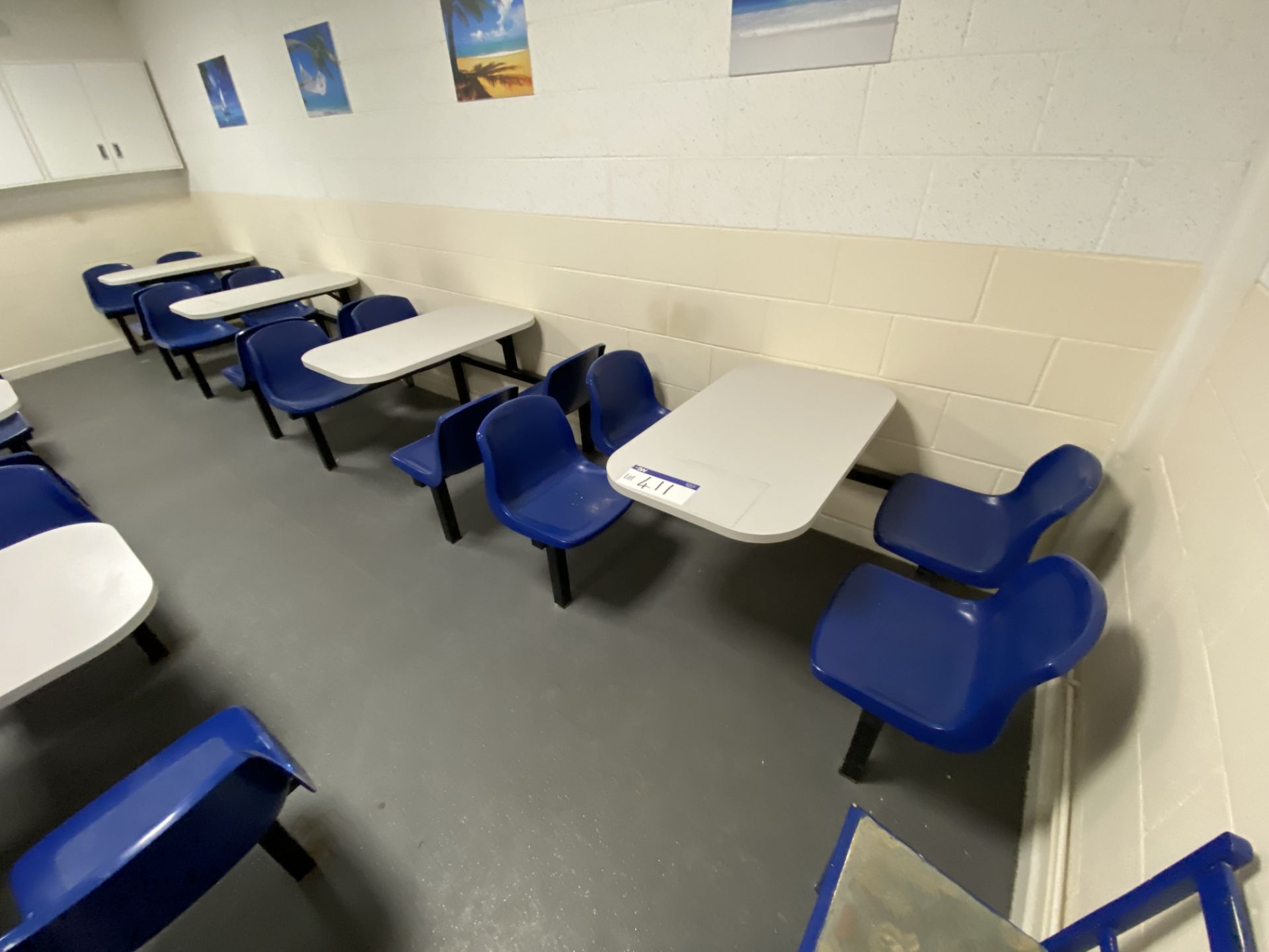 Four x Four Seat Canteen Tables
