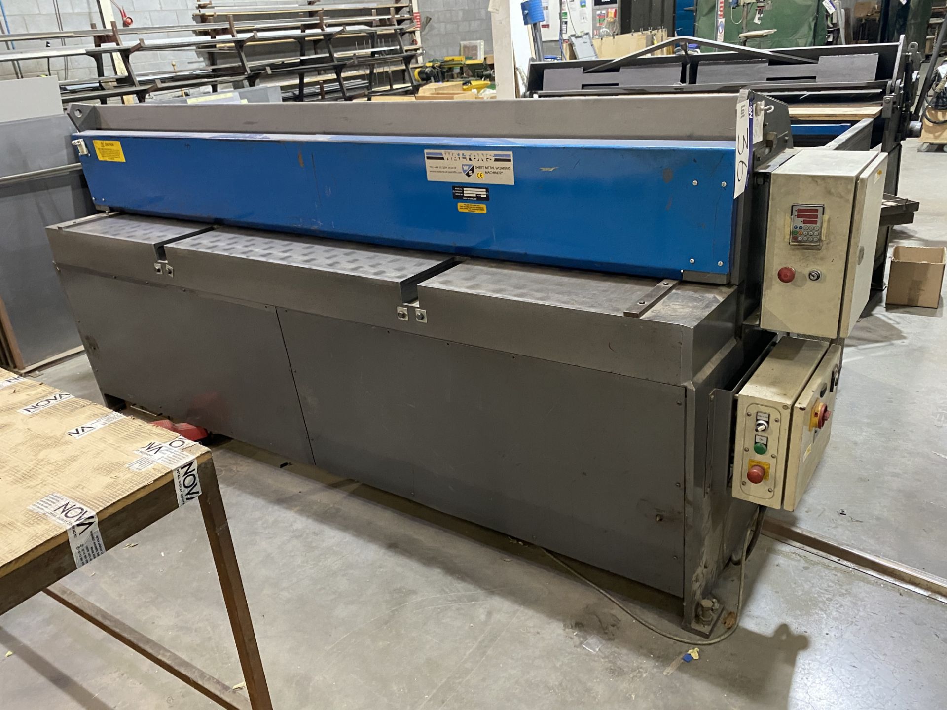 Waltons WPG 2500/3 Guillotine, serial no. 6126/2,