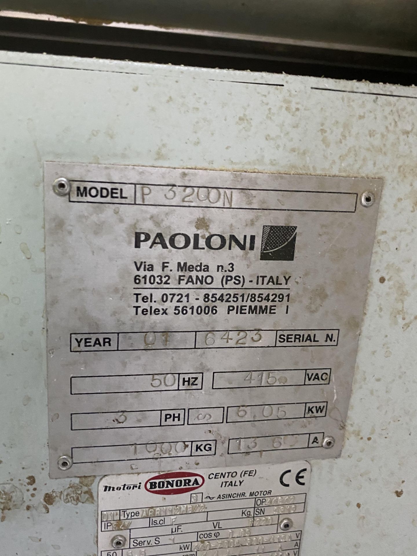 Paoloni P3200m Panel Sizing Sawbench, serial no. 6 - Image 6 of 7