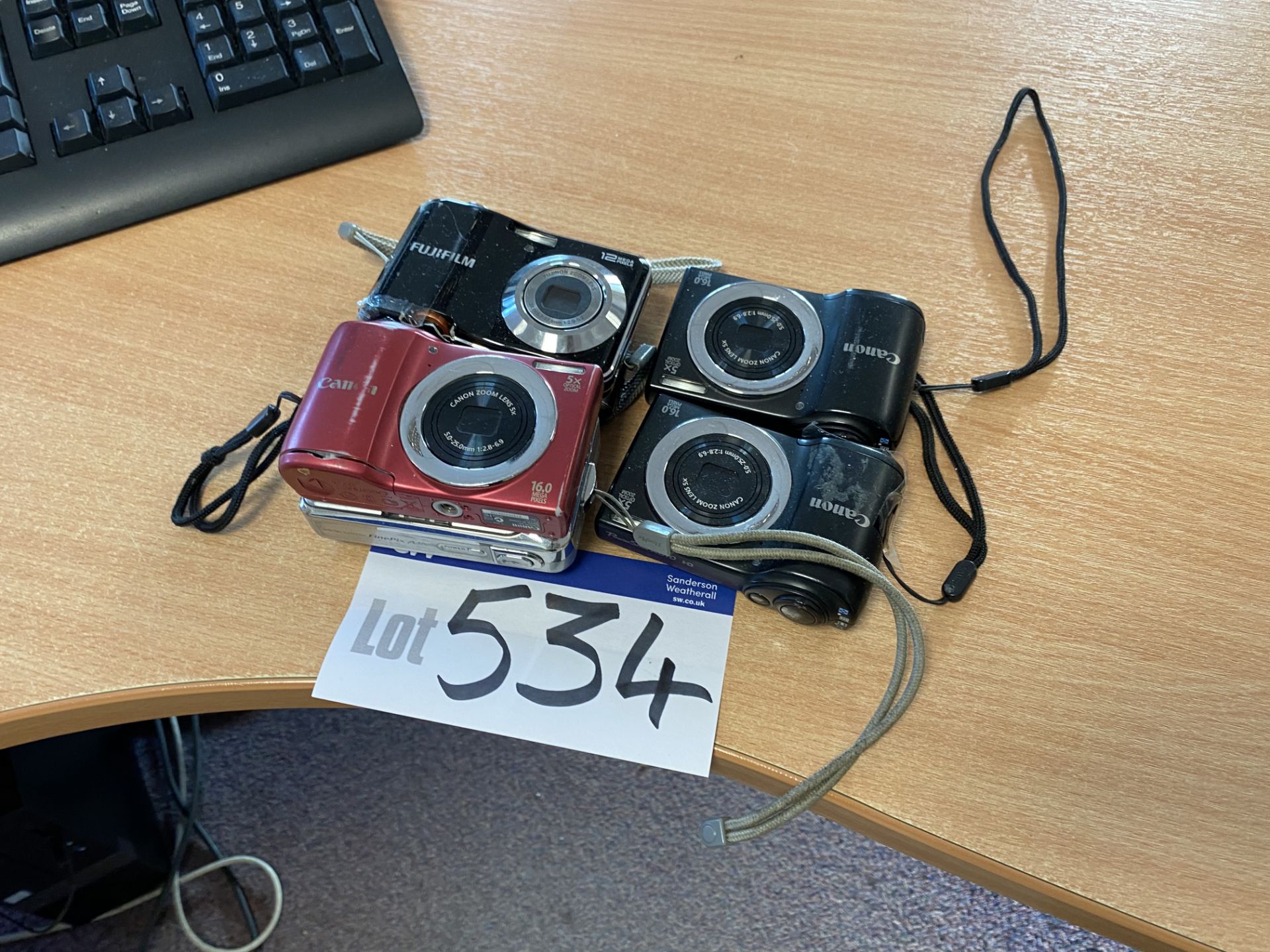 Six Various Digital Cameras