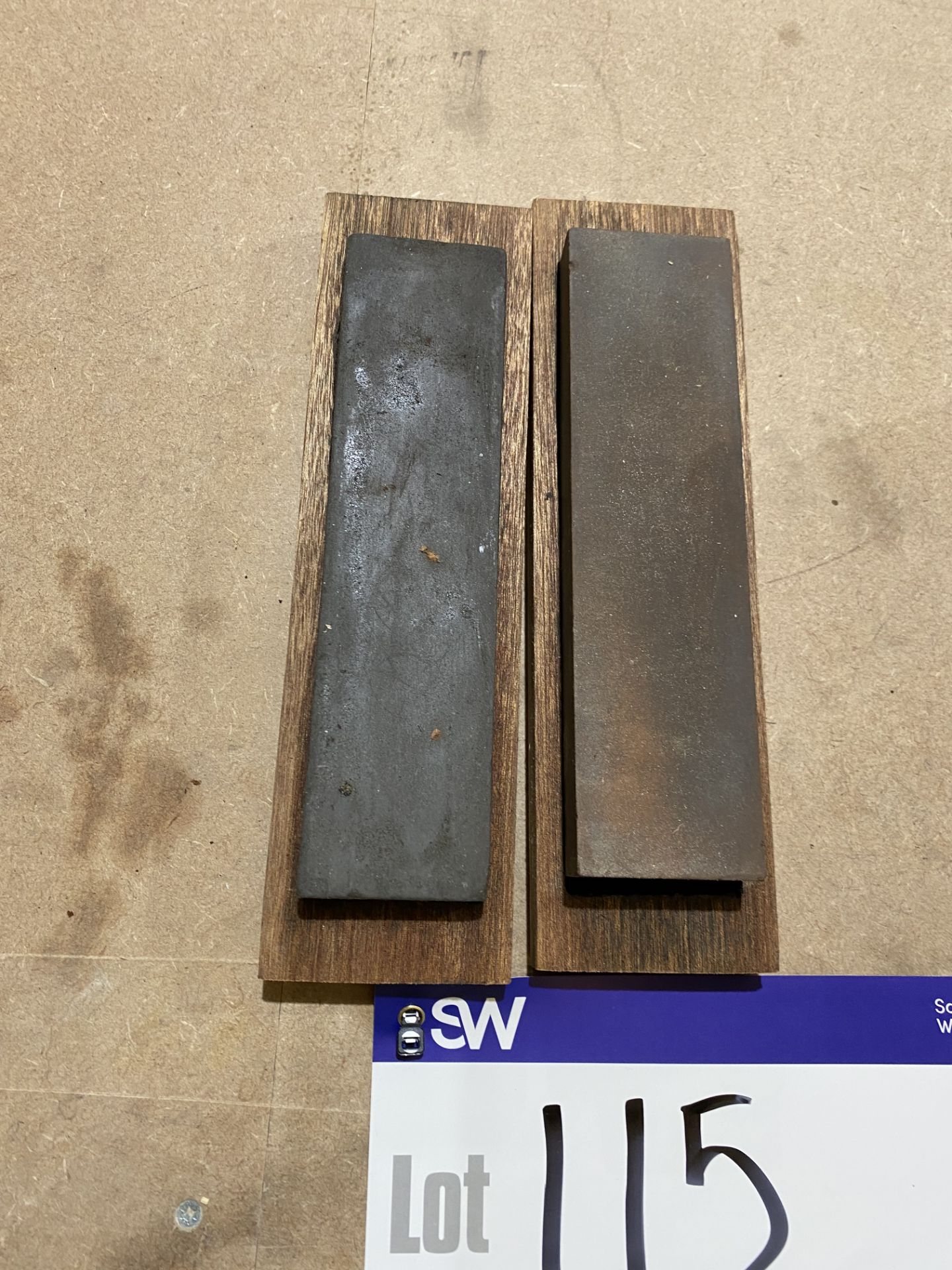 Two Oil Stone Sharpening Blocks