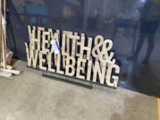 Two Health & Well Being Signs